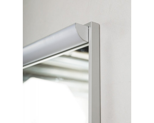 Зеркало в алюминиевой раме с подсветкой с сенсорным выключателем BelBagno SPC-UNO-800-800-TCH