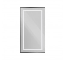 Зеркало в алюминиевой раме со встроенным светильником BelBagno SPC-KRAFT-500-900-SENS-NERO