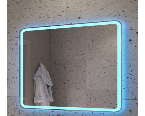 Зеркало 1000x800x30мм со встроенной разноцветной подсветкой RGB и сенсорным выключателем CEZARES CZR-SPC-MC-1000-800-RGB-TCH