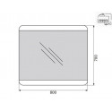 Зеркало BelBagno SPC-CEZ-800-700-LED-BTN