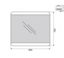 Зеркало BelBagno SPC-CEZ-800-700-LED-BTN