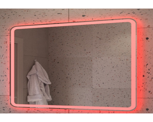 Зеркало 1200x800x30мм со встроенной разноцветной подсветкой RGB и сенсорным выключателем CEZARES CZR-SPC-MC-1200-800-RGB-TCH