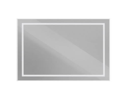 Зеркало в алюминиевой раме со встроенным светильником BelBagno SPC-KRAFT-1200-800-SENS-AL