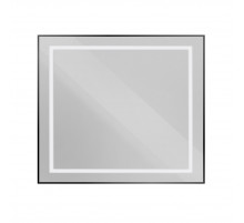 Зеркало в алюминиевой раме со встроенным светильником BelBagno SPC-KRAFT-900-800-SENS-NERO