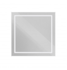 Зеркало в алюминиевой раме со встроенным светильником BelBagno SPC-KRAFT-800-800-SENS-AL