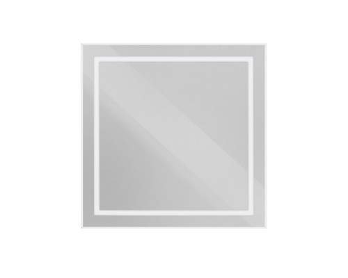 Зеркало в алюминиевой раме со встроенным светильником BelBagno SPC-KRAFT-800-800-SENS-AL