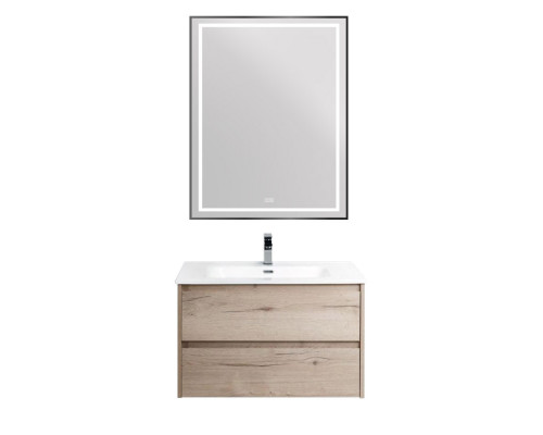 Зеркало в раме с подсветкой сенсорным выкл. и подогревом BelBagno SPC-KRAFT-700-900-LED-TCH-WARM-NERO