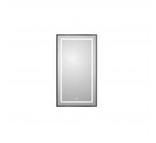 Зеркало в алюминиевой раме с подсветкой сенсорным выкл. и подогревом BelBagno SPC-KRAFT-500-900-LED-TCH-WARM-NERO