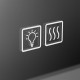 Зеркало с встроенным светильником, сенсорным выключателем и подогревом BelBagno SPC-GRT-800-800-LED-TCH-WARM