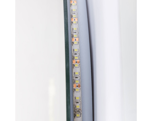 Зеркало с лазерной гравировкой, контурной подсветкой сенсорным выключателем CEZARES CZR-SPC-DUET-1100-800-LED-TCH