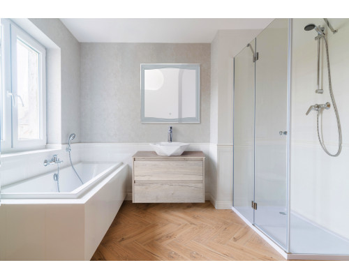 Зеркало с встроенным светильником и сенсорным выключателем BelBagno SPC-LNS-700-700-LED-TCH