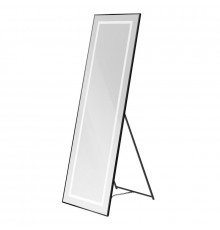 Интерьерное зеркало напольное в алюминиевой раме со встроенным светильником BelBagno SPC-KRAFT-555-1700-TCH-PIA-NERO