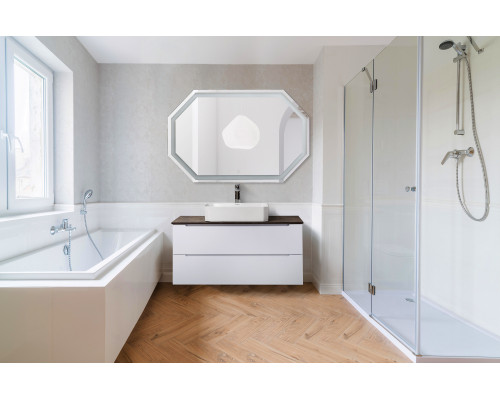 Зеркало с встроенным светильником и сенсорным выключателем BelBagno SPC-OTT-1200-800-LED-TCH