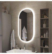 Зеркало 500x950х30мм с контурной разноцветной подсветкой RGB и сенсорным выключателем CEZARES CZR-SPC-ELS-500-950-RGB-TCH