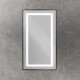 Зеркало в алюминиевой раме со встроенным светильником BelBagno SPC-KRAFT-500-900-SENS-NERO