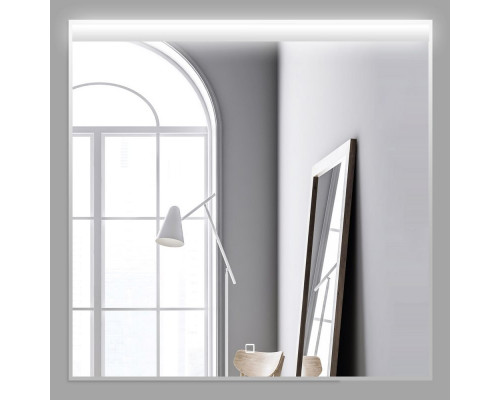 Зеркало в алюминиевой раме с подсветкой с сенсорным выключателем BelBagno SPC-UNO-800-800-TCH