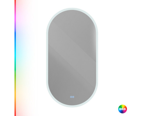 Зеркало 550x1050х30мм с контурной разноцветной подсветкой RGB и сенсорным выключателем CEZARES CZR-SPC-ELS-550-1050-RGB-TCH