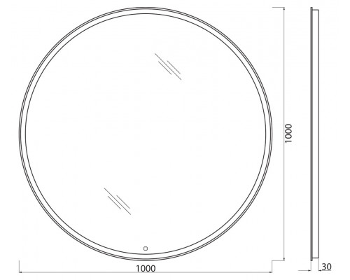 Зеркало BELBAGNO SPC-RNG-1000-LED-TCH