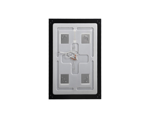 Зеркало в алюминиевой раме со встроенным светильником BelBagno SPC-KRAFT-500-800-SENS-NERO