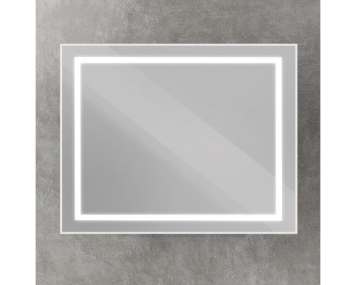 Зеркало в алюминиевой раме со встроенным светильником BelBagno SPC-KRAFT-1000-800-SENS-AL
