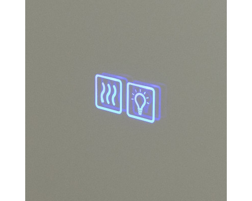 Интерьерное зеркало для ванной с контурной подсветкой, сенсорным выключателем и подогревом CEZARES CZR-SPC-INT-800-900-LED-TCH-WARM-TIT