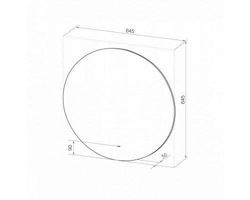 Зеркало с теплой подсветкой ART&MAX SANREMO AM-San-645-DS-C