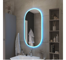 Зеркало 550x1050х30мм с контурной разноцветной подсветкой RGB и сенсорным выключателем CEZARES CZR-SPC-ELS-550-1050-RGB-TCH