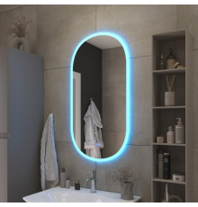 Зеркало 550x1050х30мм с контурной разноцветной подсветкой RGB и сенсорным выключателем CEZARES CZR-SPC-ELS-550-1050-RGB-TCH