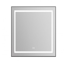 Зеркало в алюминиевой раме с сенсорным выключателем подогревом BelBagno SPC-KRAFT-685-885-TCH-WARM-NERO