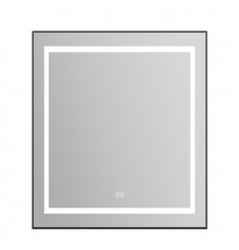 Зеркало в алюминиевой раме с сенсорным выключателем подогревом BelBagno SPC-KRAFT-685-885-TCH-WARM-NERO