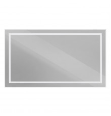 Зеркало в алюминиевой раме со встроенным светильником BelBagno SPC-KRAFT-1400-800-SENS-AL