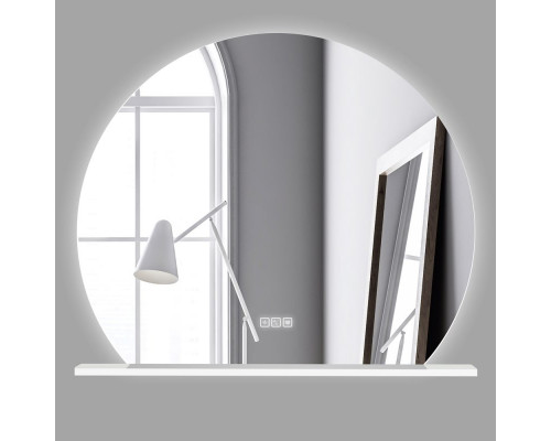 Зеркало c полкой, с встроенным светильником, сенсорным выключателем и подогревом ACQUASI AS-SPC-MNS-1000-LED-TCH-BL