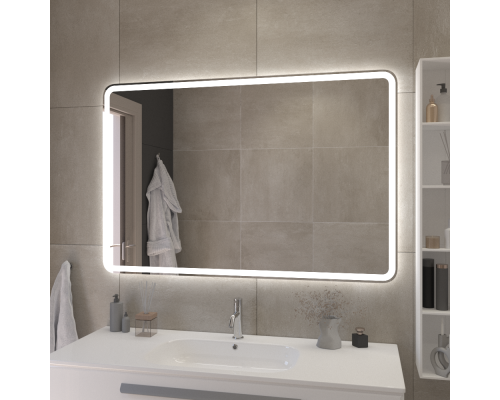 Зеркало 1200x800x30мм со встроенной разноцветной подсветкой RGB и сенсорным выключателем CEZARES CZR-SPC-MC-1200-800-RGB-TCH