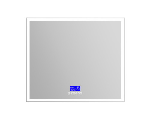 Зеркало со встроенным светильником, сенсорным выключателем, bluetooth, цифровым термометром, радио BelBagno SPC-GRT-900-800-LED-TCH-RAD