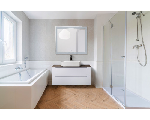 Зеркало с встроенным светильником и сенсорным выключателем BelBagno SPC-LNS-900-800-LED-TCH