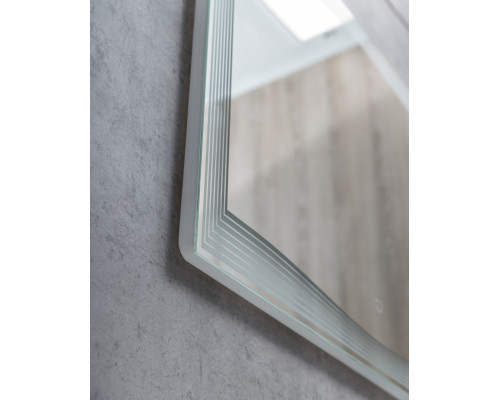 Зеркало с встроенным светильником и сенсорным выключателем BelBagno SPC-LNS-800-800-LED-TCH