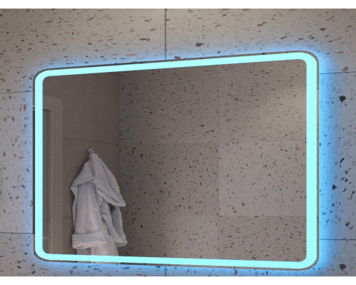 Зеркало 1200x800x30мм со встроенной разноцветной подсветкой RGB и сенсорным выключателем CEZARES CZR-SPC-MC-1200-800-RGB-TCH