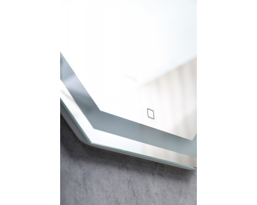 Зеркало с встроенным светильником и сенсорным выключателем BelBagno SPC-OTT-800-800-LED-TCH