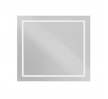 Зеркало в алюминиевой раме со встроенным светильником BelBagno SPC-KRAFT-900-800-SENS-AL