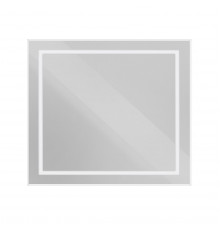Зеркало в алюминиевой раме со встроенным светильником BelBagno SPC-KRAFT-900-800-SENS-AL