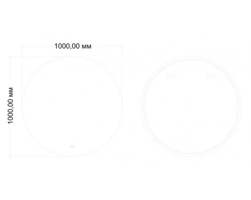 Зеркало с подсветкой и подогревом ART&MAX SANREMO AM-San-1000-DS-F-H