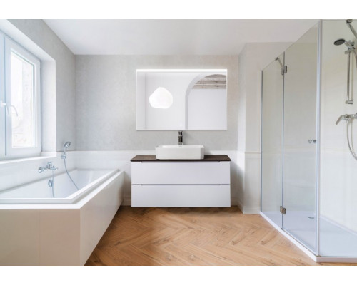 Зеркало в алюминиевой раме с подсветкой с сенсорным выключателем BelBagno SPC-UNO-1200-800-TCH