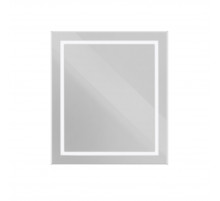 Зеркало в алюминиевой раме со встроенным светильником BelBagno SPC-KRAFT-700-800-SENS-AL