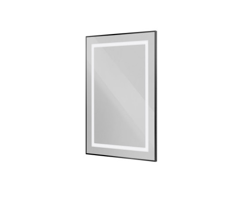Зеркало в алюминиевой раме со встроенным светильником BelBagno SPC-KRAFT-500-800-SENS-NERO