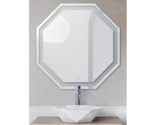 Зеркало с встроенным светильником и сенсорным выключателем BelBagno SPC-OTT-800-800-LED-TCH