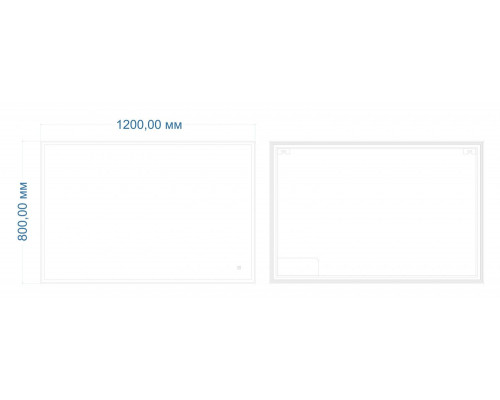 Зеркало с подсветкой ART&MAX CATANIA AM-Cat-1200-800-DS-F