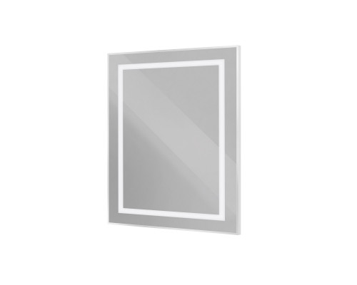 Зеркало в алюминиевой раме со встроенным светильником BelBagno SPC-KRAFT-700-800-SENS-AL