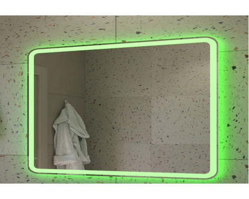 Зеркало 1200x800x30мм со встроенной разноцветной подсветкой RGB и сенсорным выключателем CEZARES CZR-SPC-MC-1200-800-RGB-TCH