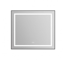 Зеркало в алюминиевой раме с сенсорным выключателем подогревом BelBagno SPC-KRAFT-885-785-TCH-WARM-NERO
