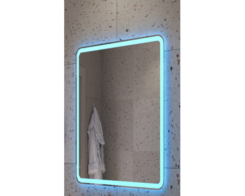 Зеркало 600x800x30мм со встроенной разноцветной подсветкой RGB и сенсорным выключателем CEZARES CZR-SPC-MC-600-800-RGB-TCH